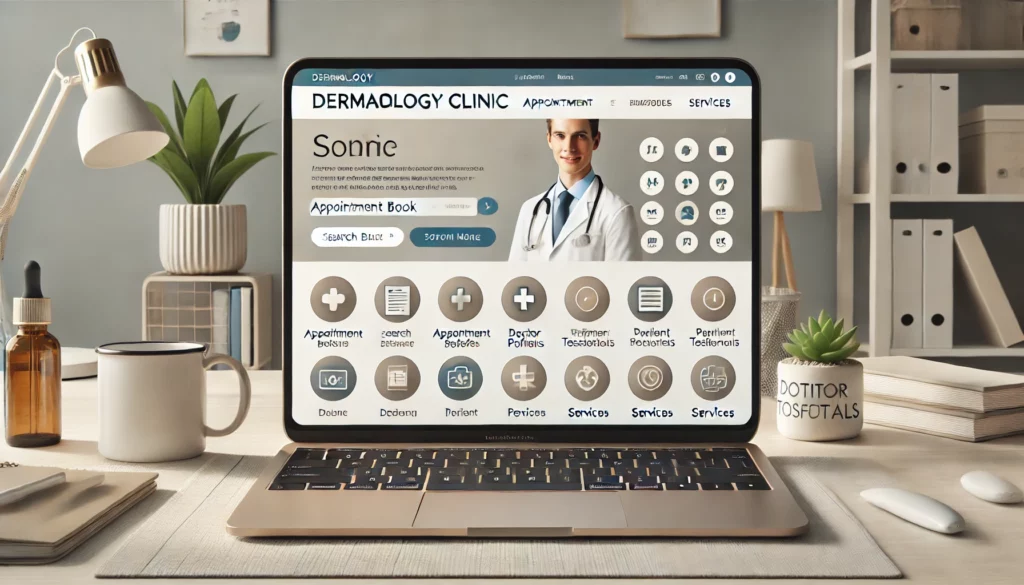 user-friendly dermatology website design