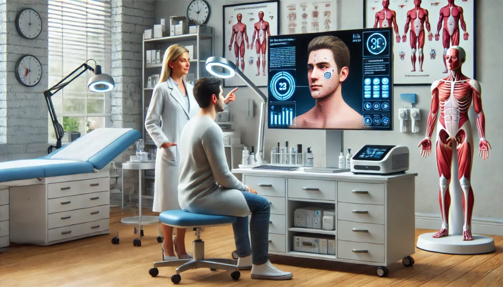 AI technology being used in dermatology clinic