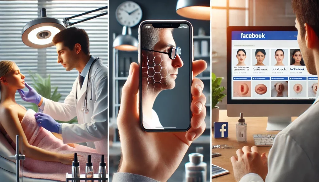 dermatologist using Facebook ads to connect with patients